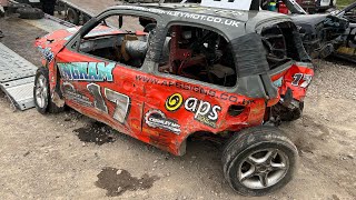 Junior Bangers Crash Highlights Skegness Raceway 250824 [upl. by Nitsyrc]