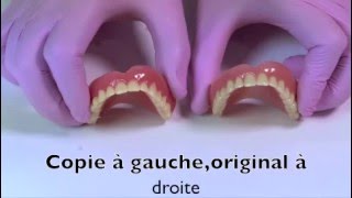 DUPLIQUER COPIER UN DENTIER extraits de la video REPLICADENT [upl. by Oneill]