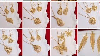 beautiful pendant and earring designgold spdesign [upl. by Esereht]