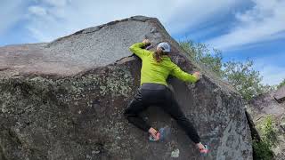 Thats Compressive V4 Massacre Rocks Bouldering [upl. by Ellita]