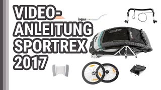 Sportrex Qeridoo Aufbau Fahrradanhänger Kinderwagen Deutsch [upl. by Bonine857]