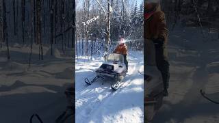 Yamaha 250cc 2stroke snowmobile [upl. by Eelyk310]