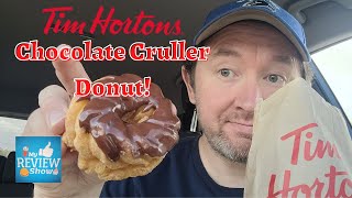 Chocolate Cruller Donut review from TIM HORTONS [upl. by Ahsikrats]