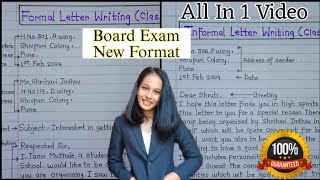 Letter Writing In English All in 1 Video  Formal  Informal Letter Writing  10th Boards Letter [upl. by Virgel136]