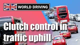 Clutch Control in Traffic Uphill  How to Drive a Manual Car in Start Stop Traffic [upl. by Anica]