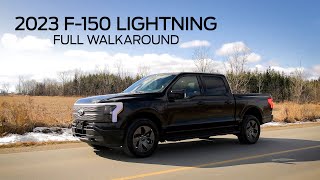 2023 F150 Lightning Walkaround [upl. by Arehc260]