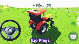 Red UK Tractor Game  UK New Racing Tractor Gameplay  Ezo Playz [upl. by Artiek206]