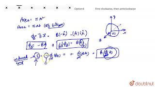 A circular loop placed in uniform B is transformed into elliptical loop as shown [upl. by Nauwaj]