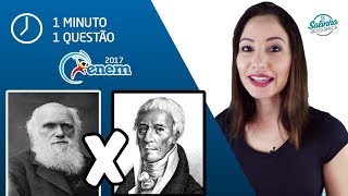 QUAL A DIFERENÇA ENTRE DARWIN E LAMARCK  Biologia no Enem [upl. by Nylegna]