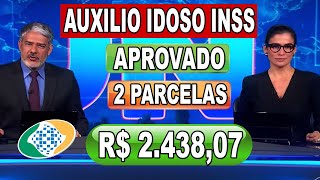 ✔️APROVADO BENEFICIO INSS EM 2 PARCELAS PARA APOSENTADOS E PENSIONISTAS PELA CAIXA EM 2024 [upl. by Kedezihclem]