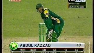 Abdul Razzaq 89 off 40 Balls  9 Fours amp 5 Sixes  Vs New Zealand 2004 [upl. by Eekorehc]