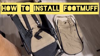 How To Install FootMuff  Yoyo Stroller [upl. by Ardnovahs316]