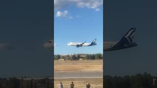 Witness the incredible LowPass flyover of the sleek Aegean Air A320neo during the AFW at Tanagra🇬🇷 [upl. by Rise]