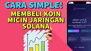 Cara Beli Koin Micin di Jaringan Solana PoinCrypto [upl. by Delmer268]