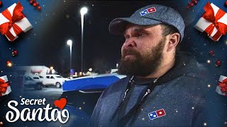 Dominos pizza delivery driver raising newborn gets the biggest tip of his life from a Secret Santa [upl. by Sayres36]