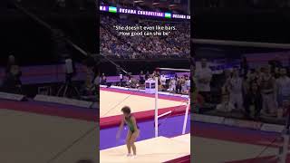 She is also 44 years old in this video😳 gymnastics unevenbars exhibition [upl. by Eyaj]