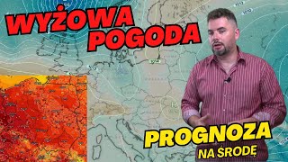 Środa z wyżową pogodą Wieczorem wejście na zachód Polski frontu chłodnego Deszcz i burze [upl. by Proudlove]