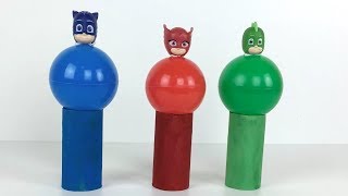 Pj masks aprender los colores en español e ingles con juguetes de héroes en pijamas para niños [upl. by Fisa876]