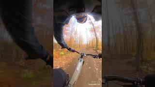 EBikes are heavy…mtb theoffspring ebike quebec enduro pov insta360 fall [upl. by Omik]