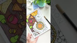 Brighten your Year with A Brighter Years Color by Day Calendar coloringbookforadults shorts [upl. by Hendel]