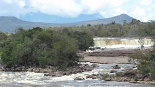 Salto La Cortina or Salto Yuruani  waterfall in the Gran Sabana Venezuela [upl. by Hussar]