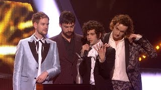 The 1975 win British Group  The BRITs 2017 [upl. by Fredric]