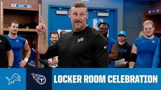 Lions vs Titans postgame locker room celebration [upl. by Agatha]