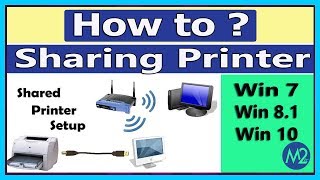 Printer Sharing 2022 I how to share printer to specific user I P  Two Computer Printer Share [upl. by Vezza867]