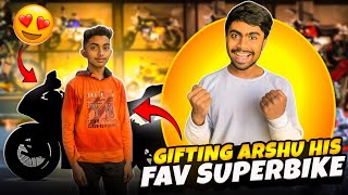 Gifting Arshu His Fav Superbike 😱 New Event Challenge Gone Wrong  Garena Free Fire [upl. by Zetra]