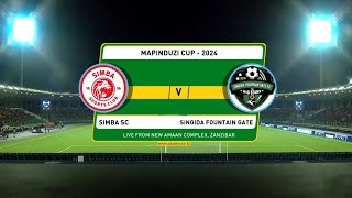 🔴Live SIMBA SC 0 vs SINGIDA FG 1 LIVE MATCH MAPINDUZI CUP 2024 [upl. by Ealasaid]