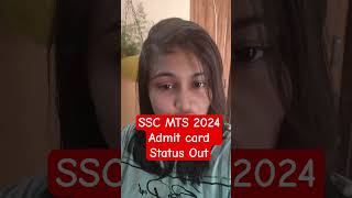 SSC MTS 2024 Admit card Status Out shortsfeed shorts sscmtsadmitcard2024 [upl. by Yroc514]