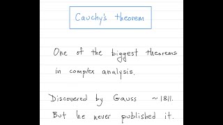 Complex analysis Cauchys theorem [upl. by Ernestine160]