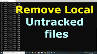 How to Remove Local Untracked files from the current Git working tree [upl. by Berlinda]