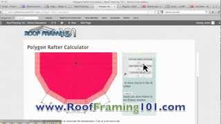 Polygon Rafter Construction Calculator [upl. by Esinyt]