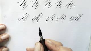 Modern calligraphy letter quotMquot [upl. by Ylra748]