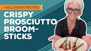 Love amp Best Dishes Crispy Prosciutto Broomsticks Recipe  Halloween Appetizer Ideas [upl. by Bork]