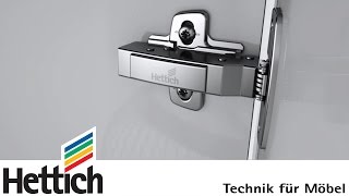 Sensys das Designscharnier mit integrierter Dämpfung Silent System von Hettich [upl. by Mit]