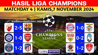 HASIL LIGA CHAMPIONS TADI MALAM [upl. by Tace]