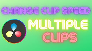 Change Clip Speed of MULTIPLE Clips Quick Tutorial [upl. by Trina]