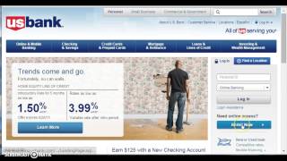 US Bank Online Banking Login  wwwusbankcom [upl. by Allegra20]