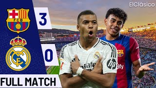 Barcelona vs Real Madrid  El Clásico 2024 Highlights  Epic Goals Drama amp Rivalry [upl. by Refiffej]