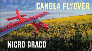 MICRO DRACO  Canola FieldsSpraying 4 camera angles [upl. by Tahpos658]