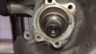 Audi A4 8k changing wheel bearing Part 2 Audi A4 8k Radlagerwechsel Teil 2 [upl. by Blayne]