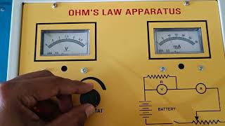 Ohms law apparatus experiment class12 physics Use of rheostat in the device currentelectricity [upl. by Euqinorev227]