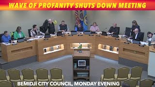 Wave Of quotHackerquot Profanity Shuts Down Bemidji City Council Meeting Monday Night [upl. by Eibot]