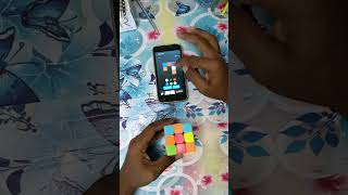 Solve a Rubiks cube in app shorts rubikscube [upl. by Atikahc]