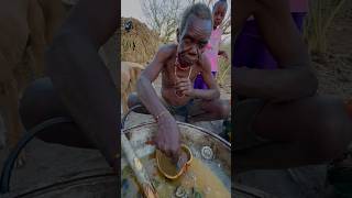 The hundredyearold hunter and his lovely wifehadzabetribe africa lovesoupfood [upl. by Sielen]