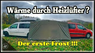 Heizlüfter im Minicamper Testlauf  Carcamping Wanderung und mieses Wetter [upl. by Lehcer534]