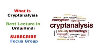 1 What is Crypt Analysis  Network Security  Lecture 5 in UrduHindi [upl. by Redleh]