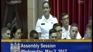 Palmesano Honors West Point Cadet Lily Ruland [upl. by Grath]